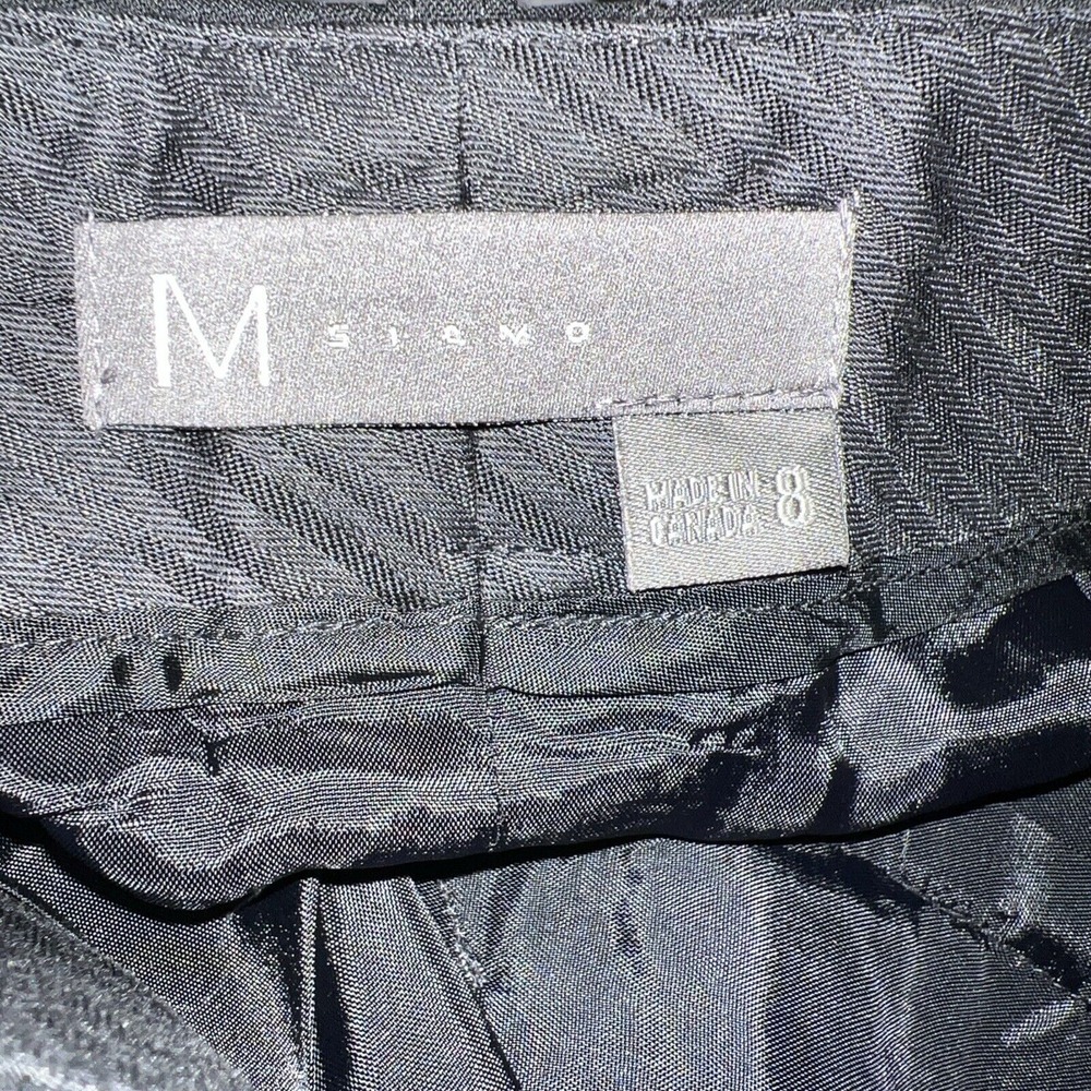 M Siamo Black Wool Wide Leg Pants Lined NWT Size 8 - Picture 7 of 7